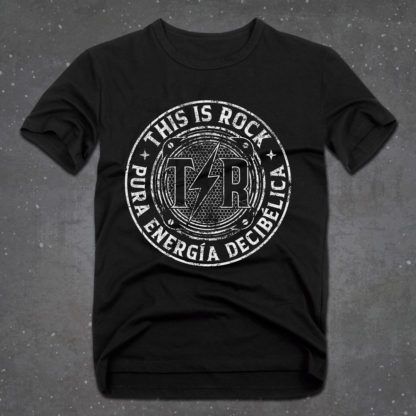T-Shirt This Is Rock Negra "Pura Energía Decibélica"