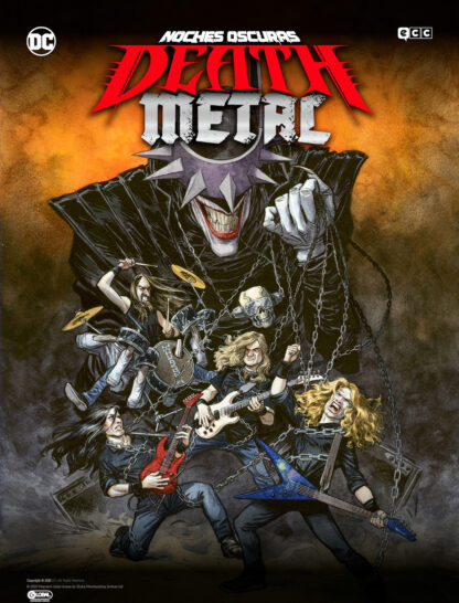 Los primeros 1500 pedidos recibirán como regalo una lámina especial DC Comics de la serie "Death Metal" dedicada a Megadeth.